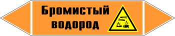 Маркировка трубопровода "бромистый водород" (k14, пленка, 507х105 мм)" - Маркировка трубопроводов - Маркировки трубопроводов "КИСЛОТА" - Магазин охраны труда ИЗО Стиль