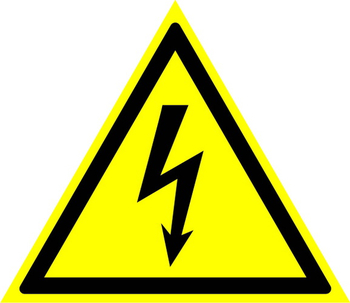 W08 внимание! опасность поражения электрическим током (пленка, сторона 200 мм) - Знаки безопасности - Предупреждающие знаки - Магазин охраны труда ИЗО Стиль